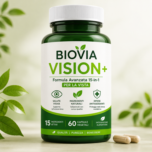 Biovia Vision+ Integratore Premium per la Vista con 15 Ingredienti Attivi